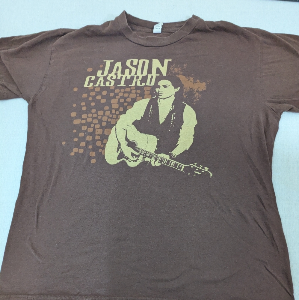 Jason Castro Concert Merch T-Shirt With Graphic American Idol XL
